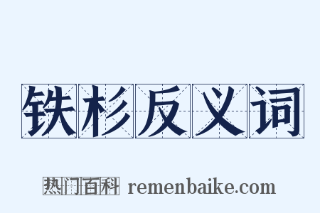 铁杉反义词是什么意思的图片